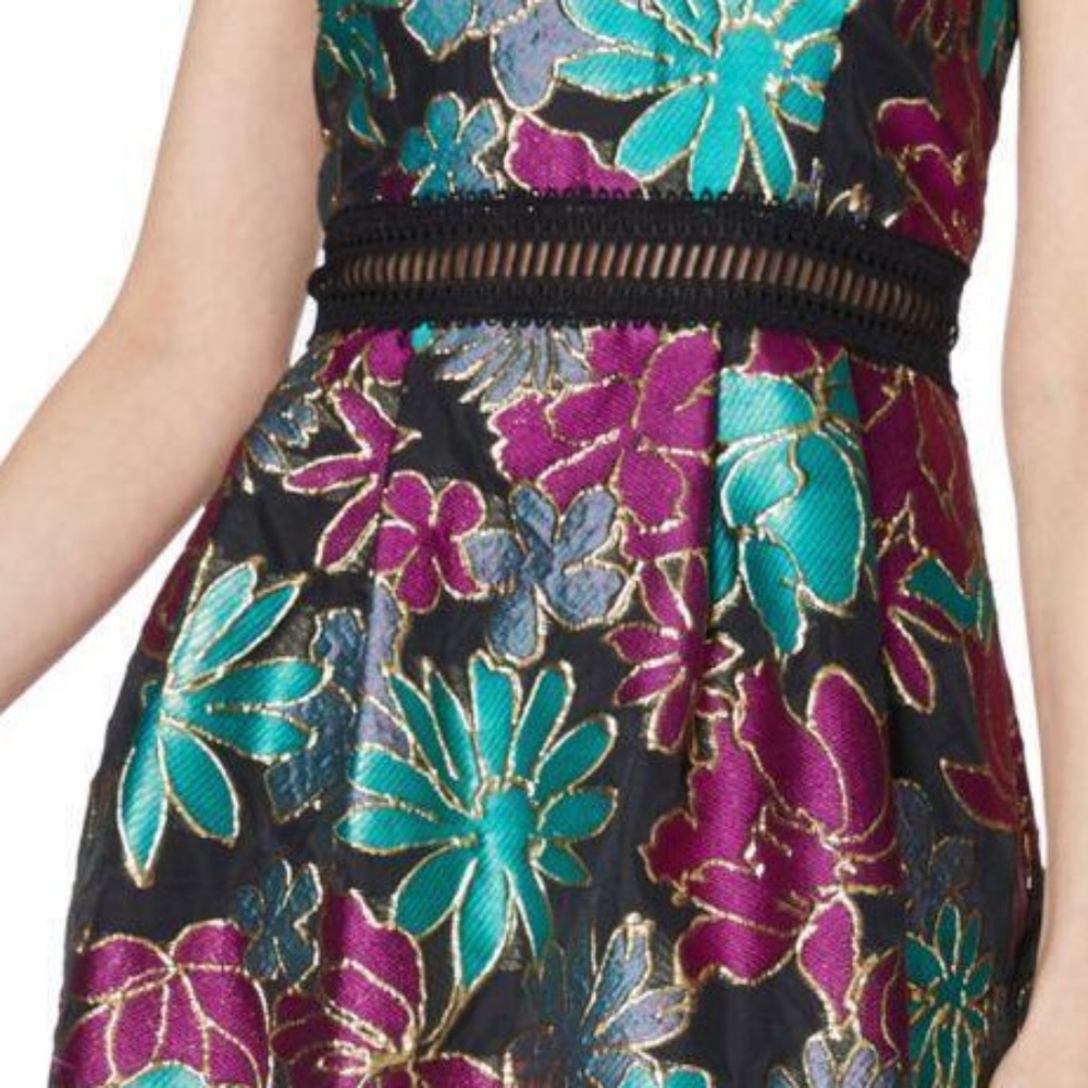 Laundry floral print fit and flare dress in multi colors size 12 - Picture 2 of 3